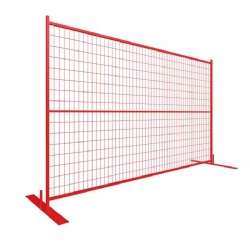 Canadian welded temporary guardrail, hot-dip galvanized removable safety fence panels, Canadian temporary fence panels